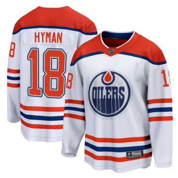 Breakaway Fanatics Branded Men's Zach Hyman Edmonton Oilers 2020/21 Special Edition Jersey - White