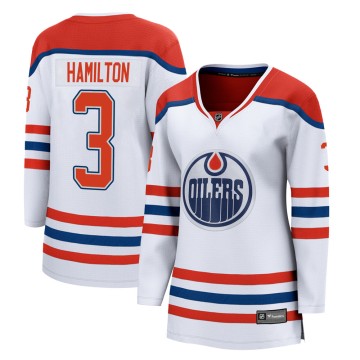 Breakaway Fanatics Branded Women's Al Hamilton Edmonton Oilers 2020/21 Special Edition Jersey - White