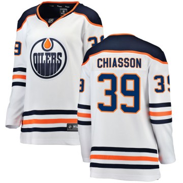 Breakaway Fanatics Branded Women's Alex Chiasson Edmonton Oilers Away Jersey - White