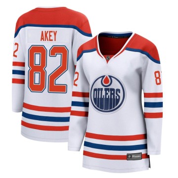 Breakaway Fanatics Branded Women's Beau Akey Edmonton Oilers 2020/21 Special Edition Jersey - White