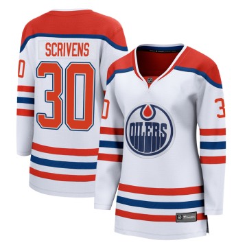 Breakaway Fanatics Branded Women's Ben Scrivens Edmonton Oilers 2020/21 Special Edition Jersey - White