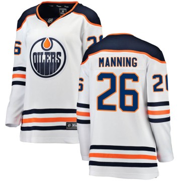Breakaway Fanatics Branded Women's Brandon Manning Edmonton Oilers Away Jersey - White