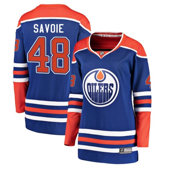 Breakaway Fanatics Branded Women's Carter Savoie Edmonton Oilers Alternate Jersey - Royal
