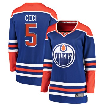 Breakaway Fanatics Branded Women's Cody Ceci Edmonton Oilers Alternate Jersey - Royal