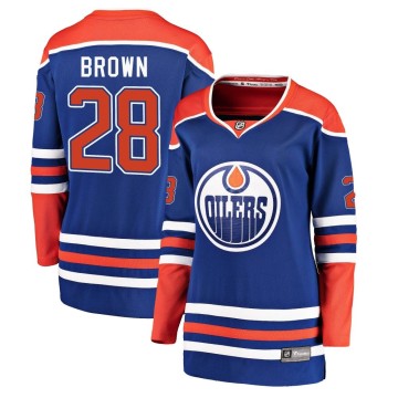 Breakaway Fanatics Branded Women's Connor Brown Edmonton Oilers Royal Alternate Jersey - Brown