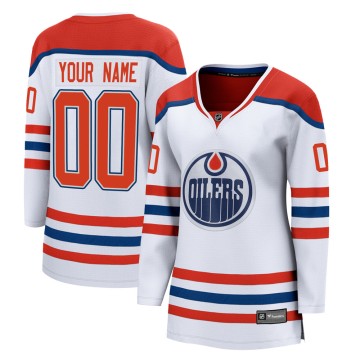 Breakaway Fanatics Branded Women's Custom Edmonton Oilers Custom 2020/21 Special Edition Jersey - White