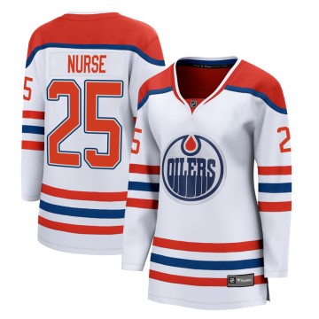 Breakaway Fanatics Branded Women's Darnell Nurse Edmonton Oilers 2020/21 Special Edition Jersey - White