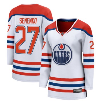 Breakaway Fanatics Branded Women's Dave Semenko Edmonton Oilers 2020/21 Special Edition Jersey - White