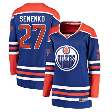 Breakaway Fanatics Branded Women's Dave Semenko Edmonton Oilers Alternate Jersey - Royal