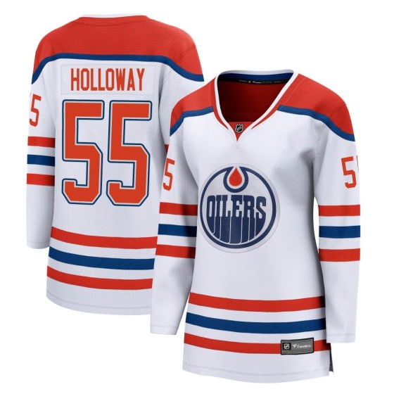 Breakaway Fanatics Branded Women's Dylan Holloway Edmonton Oilers 2020/21 Special Edition Jersey - White
