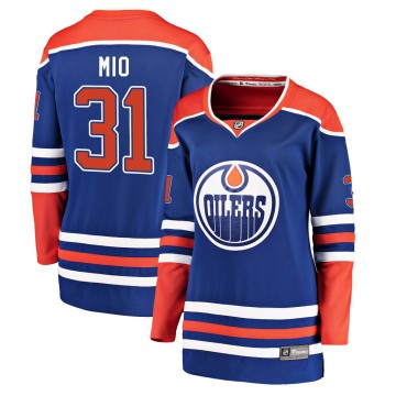Breakaway Fanatics Branded Women's Eddie Mio Edmonton Oilers Alternate Jersey - Royal
