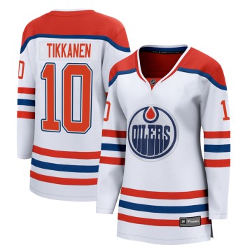 Breakaway Fanatics Branded Women's Esa Tikkanen Edmonton Oilers 2020/21 Special Edition Jersey - White