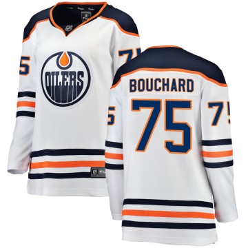 Breakaway Fanatics Branded Women's Evan Bouchard Edmonton Oilers ized Away Jersey - White