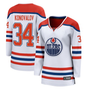 Breakaway Fanatics Branded Women's Ilya Konovalov Edmonton Oilers 2020/21 Special Edition Jersey - White