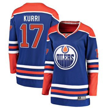 Breakaway Fanatics Branded Women's Jari Kurri Edmonton Oilers Alternate Jersey - Royal