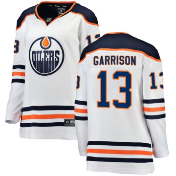 Breakaway Fanatics Branded Women's Jason Garrison Edmonton Oilers Away Jersey - White