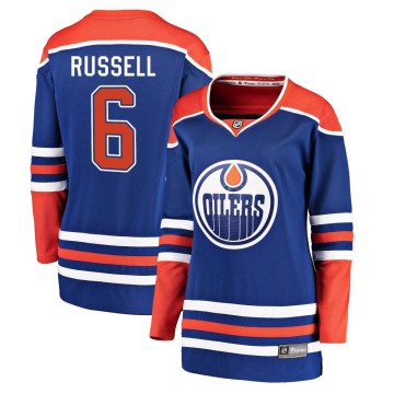 Breakaway Fanatics Branded Women's Kris Russell Edmonton Oilers Alternate Jersey - Royal