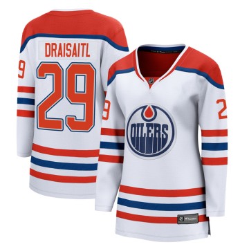 Breakaway Fanatics Branded Women's Leon Draisaitl Edmonton Oilers 2020/21 Special Edition Jersey - White