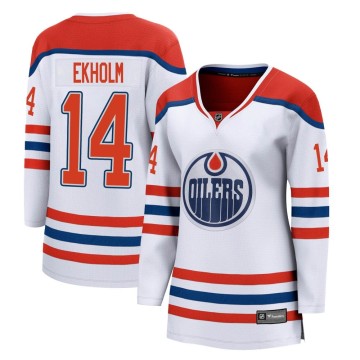 Breakaway Fanatics Branded Women's Mattias Ekholm Edmonton Oilers 2020/21 Special Edition Jersey - White