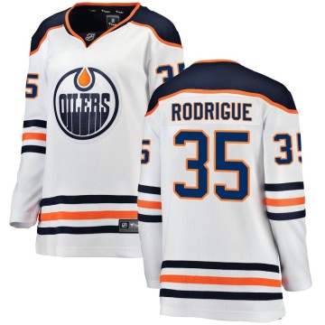Breakaway Fanatics Branded Women's Olivier Rodrigue Edmonton Oilers Away Jersey - White