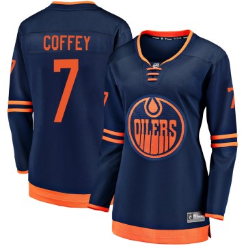 Breakaway Fanatics Branded Women's Paul Coffey Edmonton Oilers Alternate 2018/19 Jersey - Navy