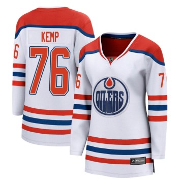 Breakaway Fanatics Branded Women's Philip Kemp Edmonton Oilers 2020/21 Special Edition Jersey - White
