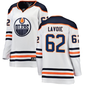 Breakaway Fanatics Branded Women's Raphael Lavoie Edmonton Oilers Away Jersey - White