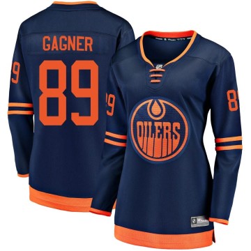 Breakaway Fanatics Branded Women's Sam Gagner Edmonton Oilers Alternate 2018/19 Jersey - Navy