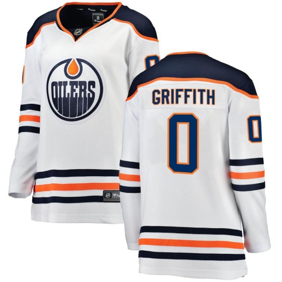 Breakaway Fanatics Branded Women's Seth Griffith Edmonton Oilers Away Jersey - White