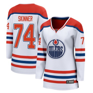 Breakaway Fanatics Branded Women's Stuart Skinner Edmonton Oilers 2020/21 Special Edition Jersey - White