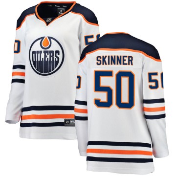 Breakaway Fanatics Branded Women's Stuart Skinner Edmonton Oilers ized Away Jersey - White