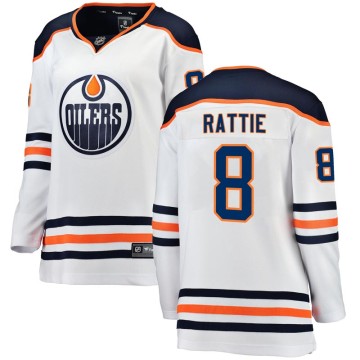 Breakaway Fanatics Branded Women's Ty Rattie Edmonton Oilers Away Jersey - White