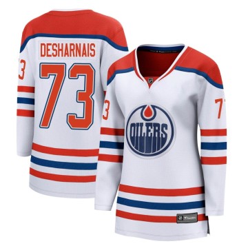 Breakaway Fanatics Branded Women's Vincent Desharnais Edmonton Oilers 2020/21 Special Edition Jersey - White
