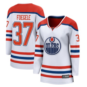 Breakaway Fanatics Branded Women's Warren Foegele Edmonton Oilers 2020/21 Special Edition Jersey - White