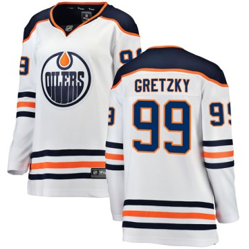 Breakaway Fanatics Branded Women's Wayne Gretzky Edmonton Oilers Away Jersey - White