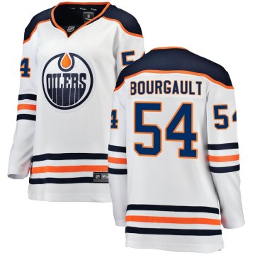 Breakaway Fanatics Branded Women's Xavier Bourgault Edmonton Oilers Away Jersey - White