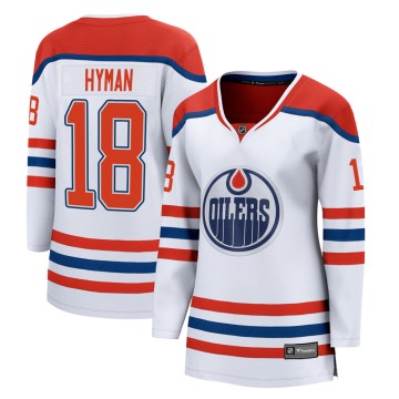 Breakaway Fanatics Branded Women's Zach Hyman Edmonton Oilers 2020/21 Special Edition Jersey - White