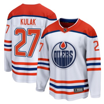 Breakaway Fanatics Branded Youth Brett Kulak Edmonton Oilers 2020/21 Special Edition Jersey - White
