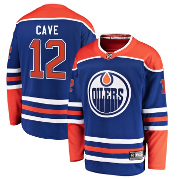 Breakaway Fanatics Branded Youth Colby Cave Edmonton Oilers Alternate Jersey - Royal