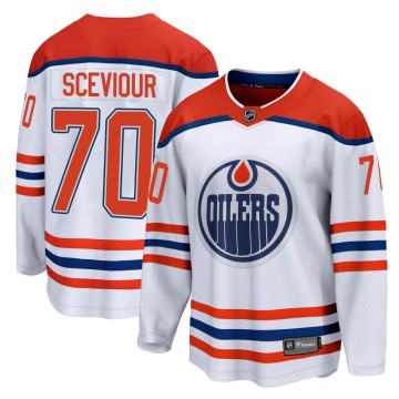 Breakaway Fanatics Branded Youth Colton Sceviour Edmonton Oilers 2020/21 Special Edition Jersey - White