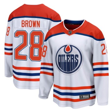 Breakaway Fanatics Branded Youth Connor Brown Edmonton Oilers 2020/21 Special Edition Jersey - White
