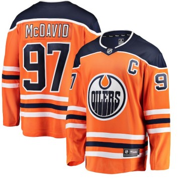 Breakaway Fanatics Branded Youth Connor McDavid Edmonton Oilers Home Jersey - Orange