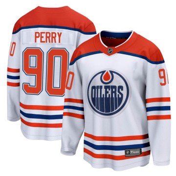Breakaway Fanatics Branded Youth Corey Perry Edmonton Oilers 2020/21 Special Edition Jersey - White