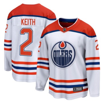 Breakaway Fanatics Branded Youth Duncan Keith Edmonton Oilers 2020/21 Special Edition Jersey - White