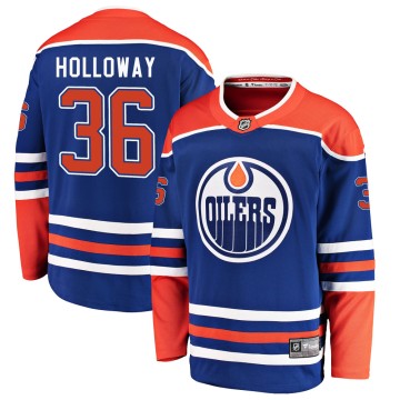 Breakaway Fanatics Branded Youth Dylan Holloway Edmonton Oilers Alternate Jersey - Royal