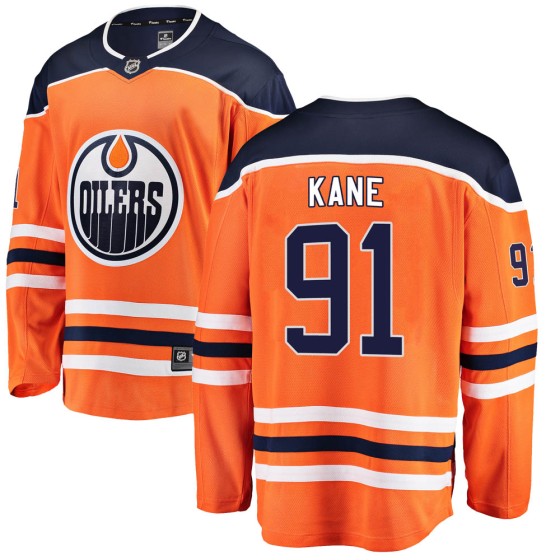 Breakaway Fanatics Branded Youth Evander Kane Edmonton Oilers Home Jersey - Orange