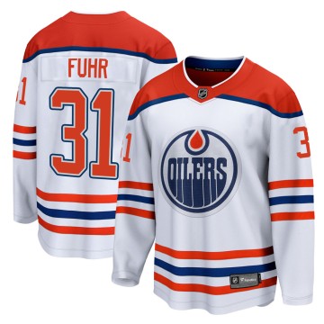 Breakaway Fanatics Branded Youth Grant Fuhr Edmonton Oilers 2020/21 Special Edition Jersey - White