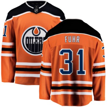 Breakaway Fanatics Branded Youth Grant Fuhr Edmonton Oilers Home Jersey - Orange