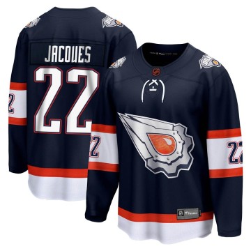 Breakaway Fanatics Branded Youth Jean-Francois Jacques Edmonton Oilers Special Edition 2.0 Jersey - Navy