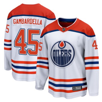 Breakaway Fanatics Branded Youth Joe Gambardella Edmonton Oilers 2020/21 Special Edition Jersey - White